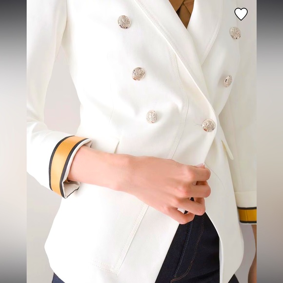 Silent Luxury Blazer, Ecru color, size 0 - Picture 3 of 13